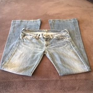 7 For All Man Kind- Low Waisted Flair
